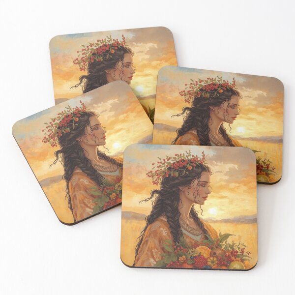 Item preview, Series of 5 Illustrations Golden Harvest – Mabon Autumn  designed and sold by Stick To Me Studio.