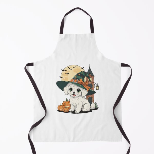 Item preview, Spooky Cute Teacup Poodle – Halloween Pumpkin & Witch Hat designed and sold by The Real Life Symphony.