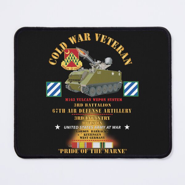 Item preview, Army - Cold War Vet - 3rd Batttalion, 67th Air Defense Artillery, Vulcan, 3rd Infantry Division - Larson Barracks, Kitzingen, Germany - Pride of the Marne w designed and sold by Military Insignia Products.