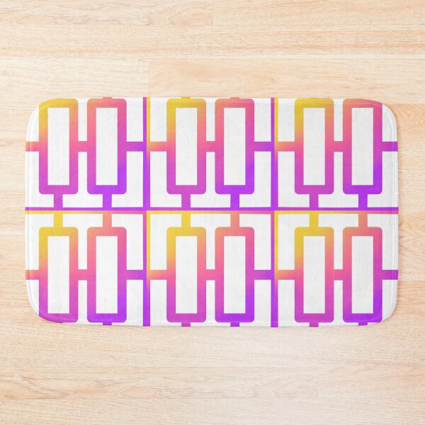 Item preview, Breezeway Blocks Palm Springs Retro 50s Mid Century Modern Block 2 Colorway 1 designed and sold by fiatluxillust.