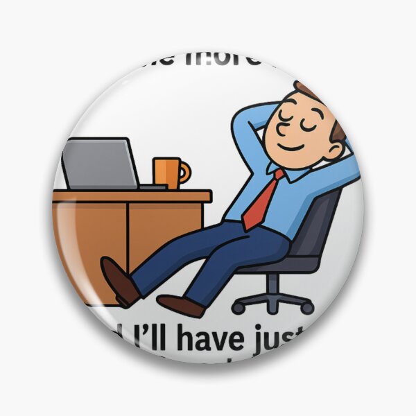 Item preview, Funny Office Humor Cartoon – 7 Hours Left designed and sold by JKOriginals.