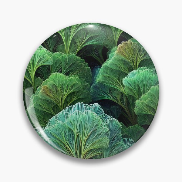 Item preview, green floral pattern designed and sold by Mike Kiev art.