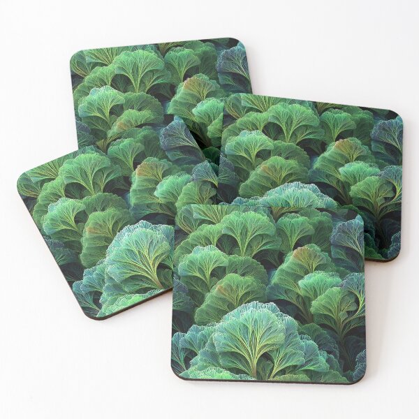 Item preview, green floral pattern designed and sold by Mike Kiev art.