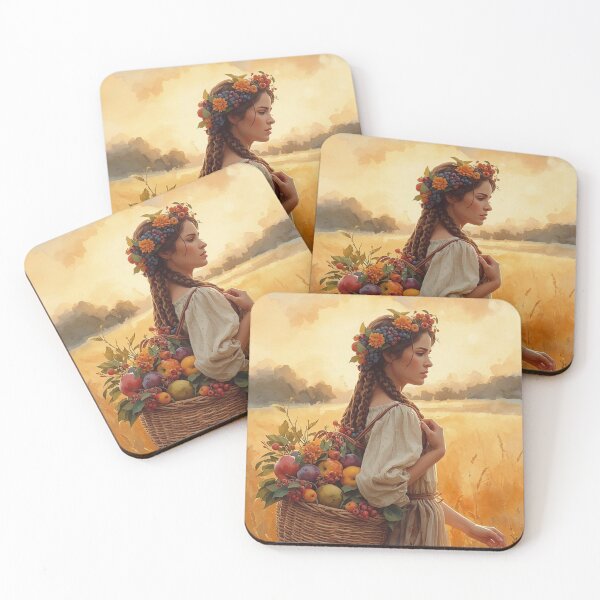 Item preview, Series of 5 Illustrations Golden Harvest – Mabon Autumn designed and sold by Stick To Me Studio.