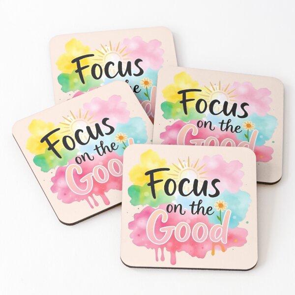 Item preview, Focus on the Good, Positive Vibes, Watercolor Art designed and sold by NewAspect.