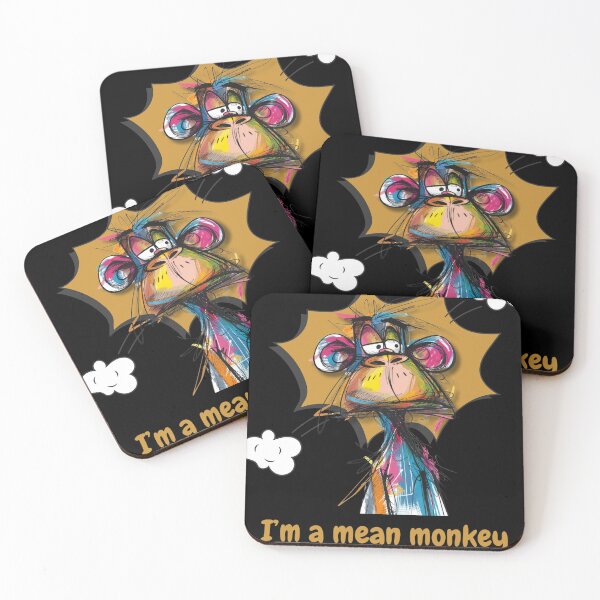 Item preview, I’m a mean monkey  designed and sold by Palmtree94.