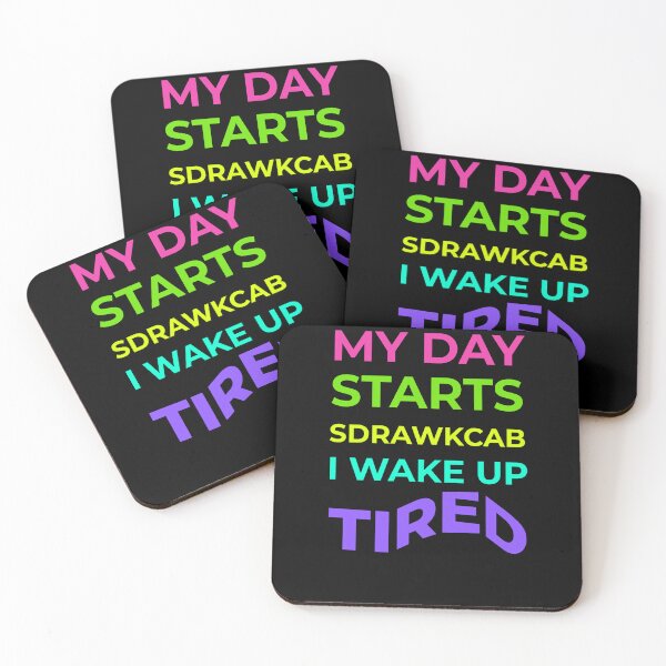 Item preview, My Day Starts Backwards Funny Gifts for the Tired, Wired, and Over It designed and sold by MoodInInk.