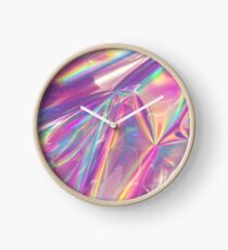 Holographic Pink Clock