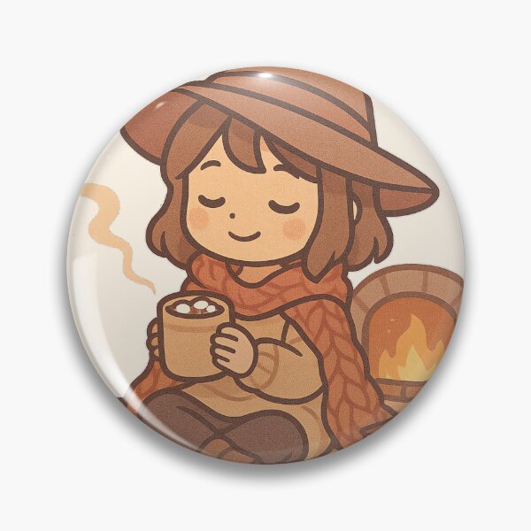 Item preview, Chibi Witch Cozy by Fireplace with Cocoa designed and sold by LuKreate.
