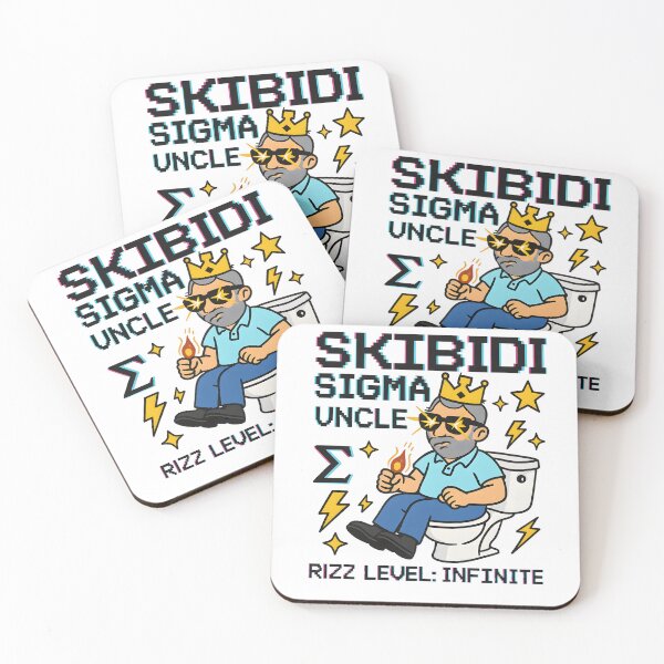 Item preview, Skibidi Sigma Uncle Infinite Rizz Meme Art | Crown King Viral Digital Download designed and sold by AnnDesignStudio.