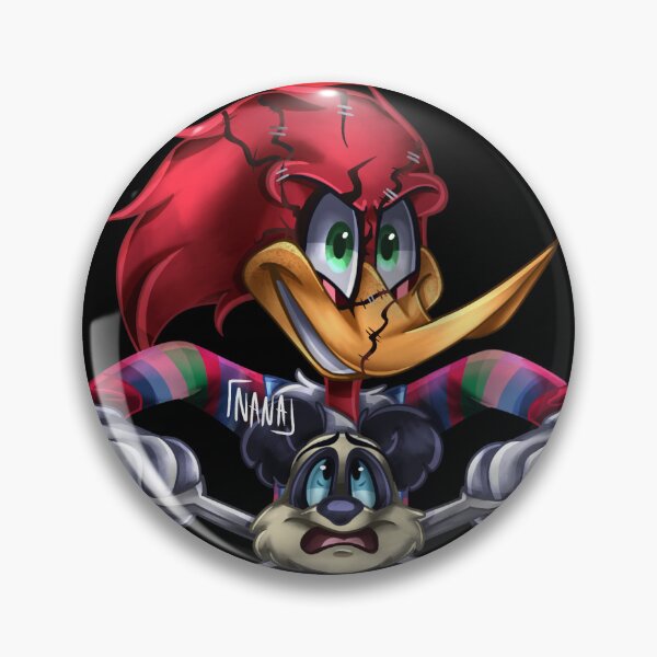 Item preview, Creepy Cartoon Woodpecker | Horror Mashup designed and sold by Nanabananaart.