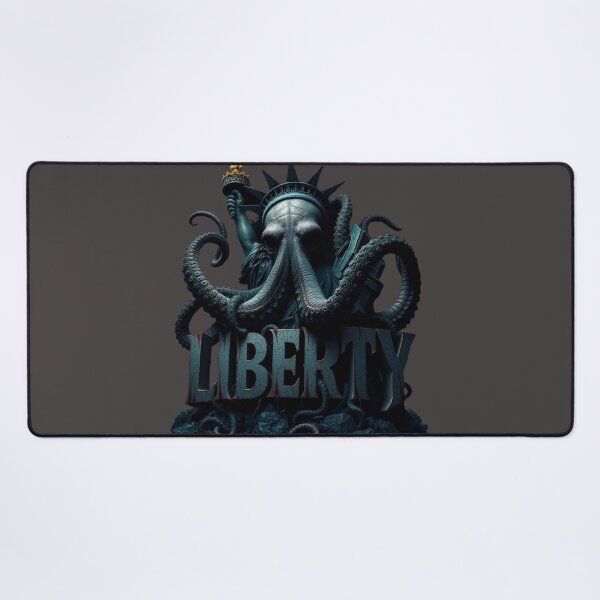 Item preview, Dystopian Kraken Liberty - Deep Sea Horror Vector Art T-Shirt designed and sold by karim38.
