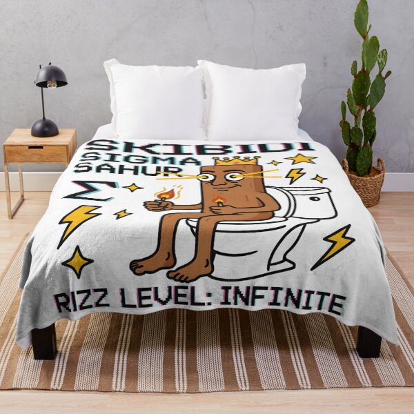 Item preview, Skibidi Sigma Tung Tung Tung Sahur Infinite Rizz Meme Art | Crowned Toilet Viral Digital Download designed and sold by AnnDesignStudio.