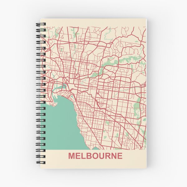Item preview, Modern Melbourne Map designed and sold by MapsByLeo.