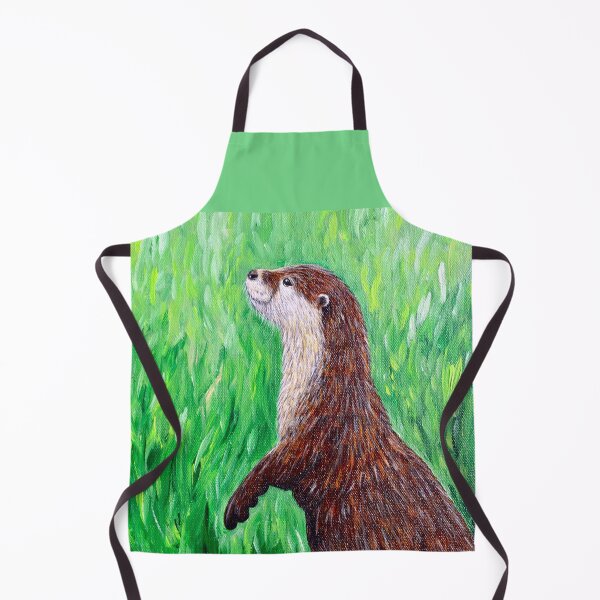 Item preview, Eager Otter Painting designed and sold by Art by Kirsten Sneath.