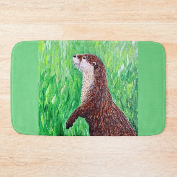 Item preview, Eager Otter Painting designed and sold by Art by Kirsten Sneath.