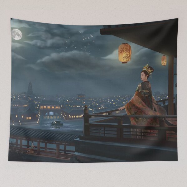 Item preview, Yang Guifei | Ancient Chinese Beauty Wall Art | Tang Dynasty Wall Art designed and sold by Dynasty Brush.