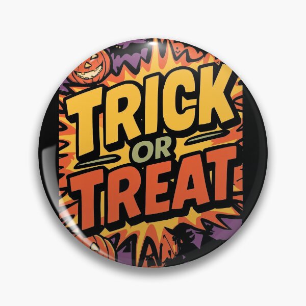 Artikelvorschau, Trick or Treat Halloween-Vibes im Comic-Stil entworfen und verkauft von Pivi's Design.