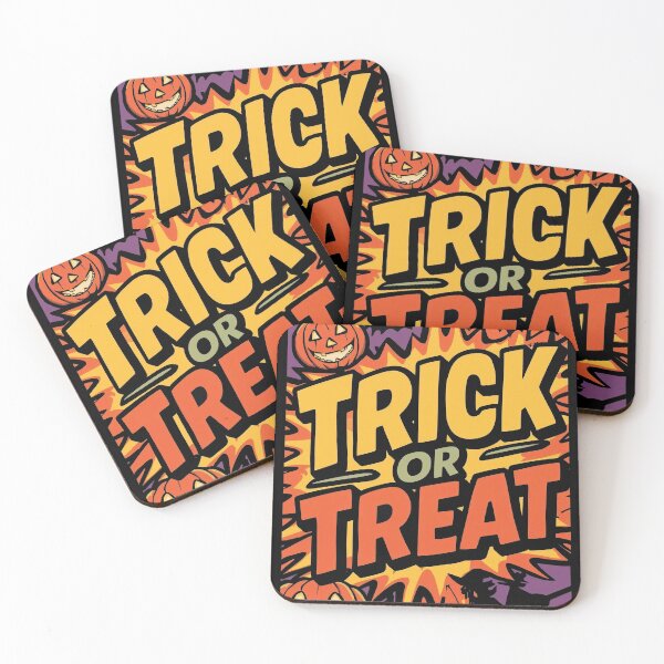 Item preview, Trick Or Treat Halloween Vibes In Comic Style designed and sold by Pivi's Design.