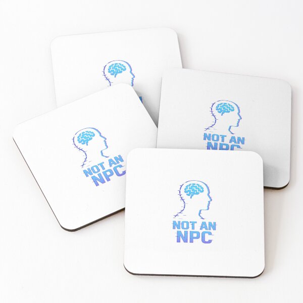 Item preview, Not an NPC – Gamer Meme Glitch Style Design designed and sold by Cat & Coffee Studio.