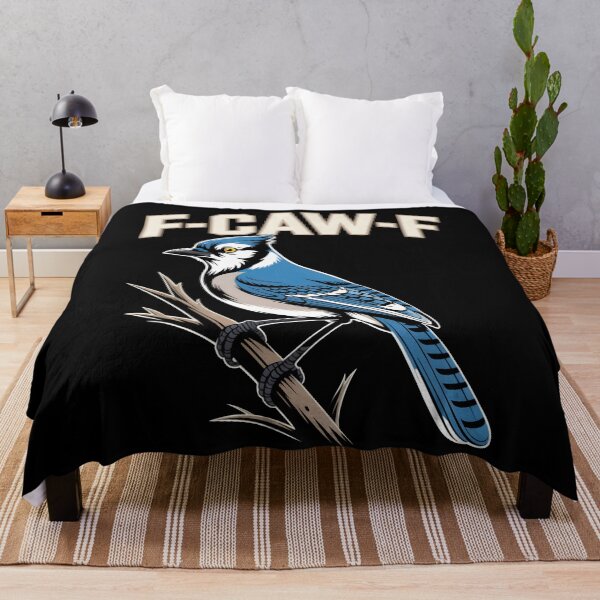 Item preview, F-CAW-F Majestic Blue Jay Bird on Branch designed and sold by DarylWelsh2024.