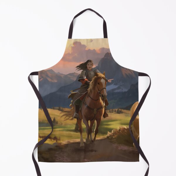 Item preview, Mulan Digital Painting, Ancient Chinese Women Wall Art designed and sold by Dynasty Brush.