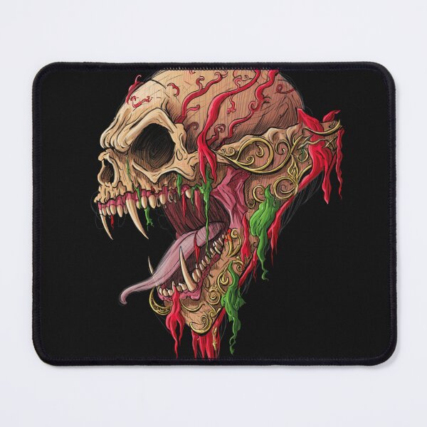 Item preview, Horror monster vampiric skull terror of evil illustration art designed and sold by Vintage Designs +.