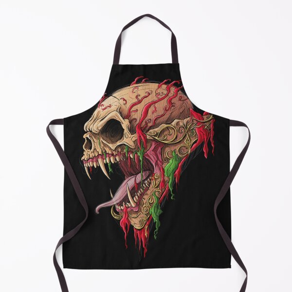 Item preview, Horror monster vampiric skull terror of evil illustration art designed and sold by Vintage Designs +.