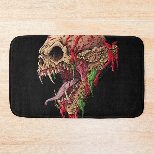 Item preview, Horror monster vampiric skull terror of evil illustration art designed and sold by Vintage Designs +.