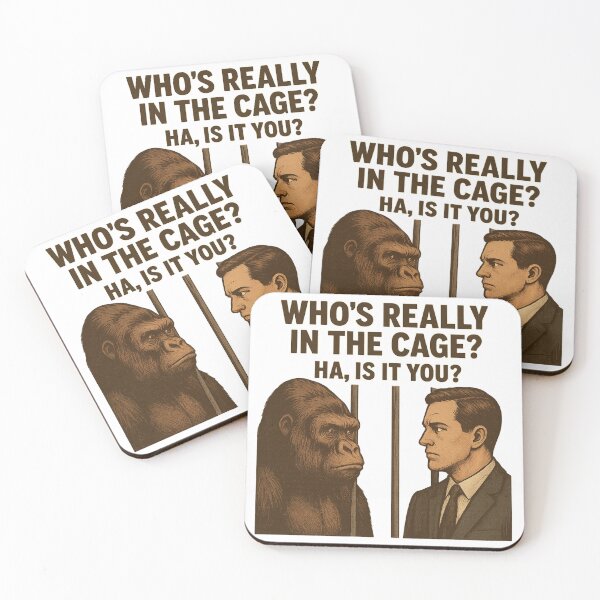 Item preview, Who's Really in the Cage? designed and sold by AndrewYoko.