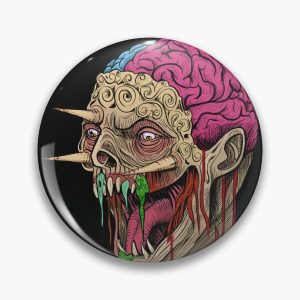 Item preview,  Horror monster vampiric skull terror of evil illustration art designed and sold by Vintage Designs +.