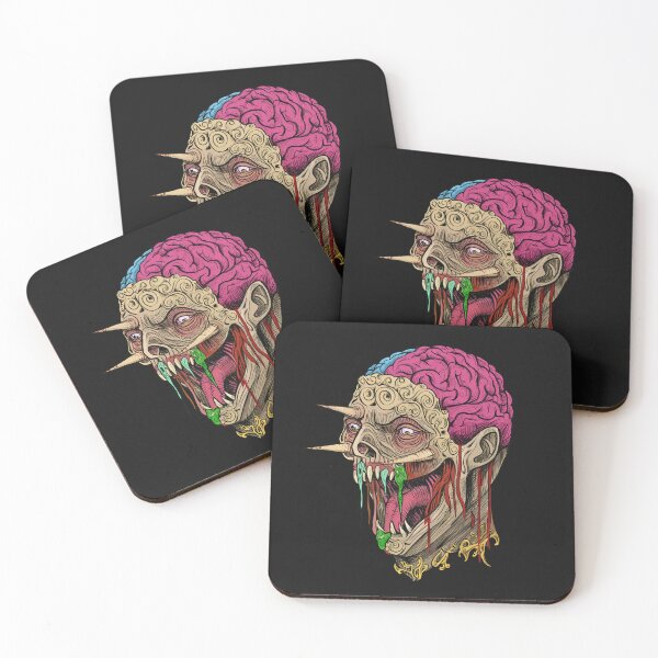 Item preview,  Horror monster vampiric skull terror of evil illustration art designed and sold by Vintage Designs +.