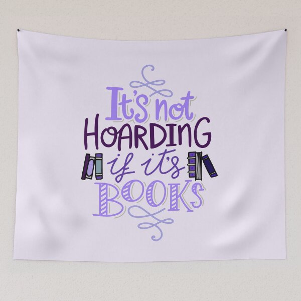 Item preview, Hoarding Books Purple designed and sold by Kit Cronk.
