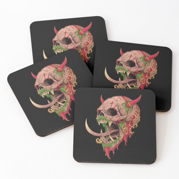 Item preview, Horror monster vampiric skull terror of evil illustration art designed and sold by Vintage Designs +.
