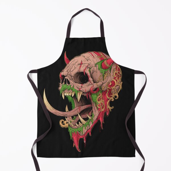Item preview, Horror monster vampiric skull terror of evil illustration art designed and sold by Vintage Designs +.