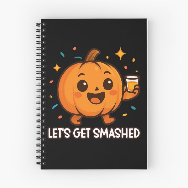 Item preview, Let’s Get Smashed – Funny Kawaii Pumpkin Halloween Party Design designed and sold by Dantin.