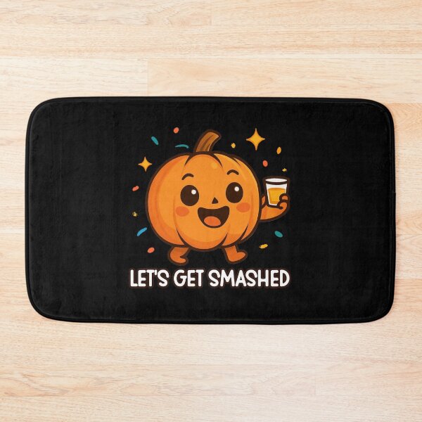 Item preview, Let’s Get Smashed – Funny Kawaii Pumpkin Halloween Party Design designed and sold by Dantin.