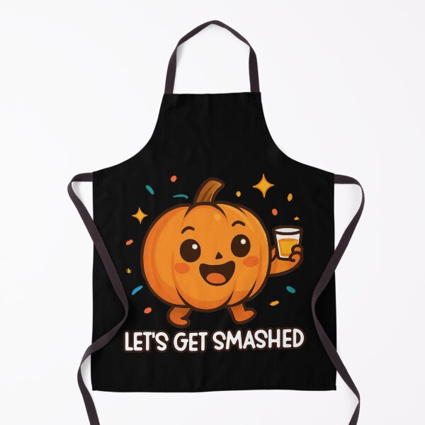 Item preview, Let’s Get Smashed – Funny Kawaii Pumpkin Halloween Party Design designed and sold by Dantin.