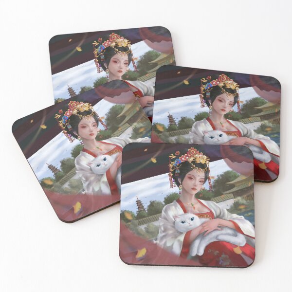 Item preview, Wu Zetian Digital Painting | Ancient Chinese Beauty Wall Art designed and sold by Dynasty Brush.