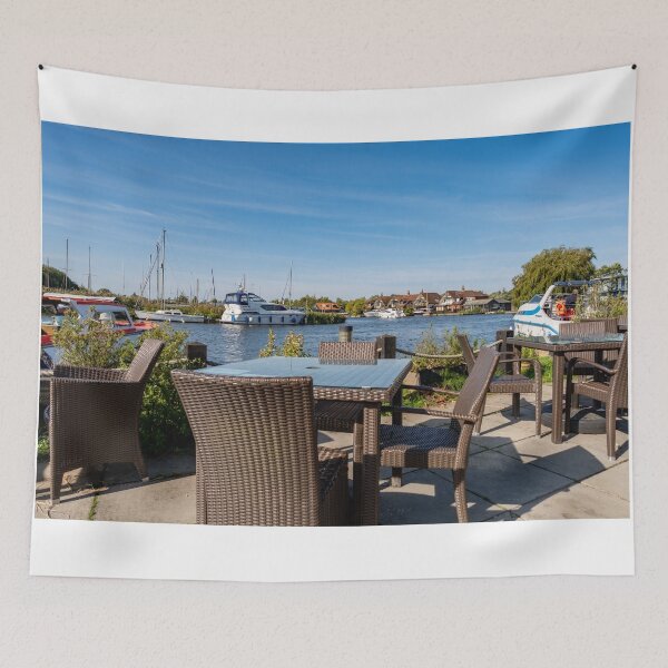 Item preview, Beer garden on the bank of the River Bure, Horning designed and sold by yackers1.