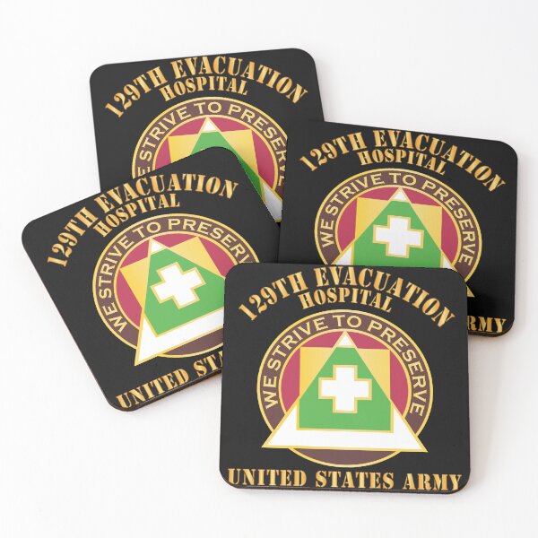 Item preview, Army - DUI - 129th Evacuation Hospital - US Army X 300 designed and sold by Military Insignia Products.