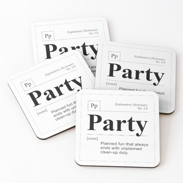 Item preview, Party - Word of a Day designed and sold by oops-I-drew-again.