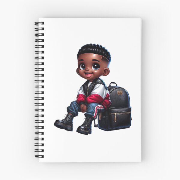 Item preview, Cute African American Boy Digital Artwork designed and sold by Lulunza.