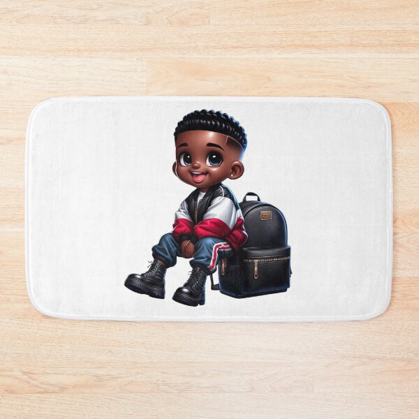 Item preview, Cute African American Boy Digital Artwork designed and sold by Lulunza.