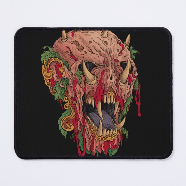 Item preview, Horror monster vampiric skull terror of evil illustration art designed and sold by Vintage Designs +.
