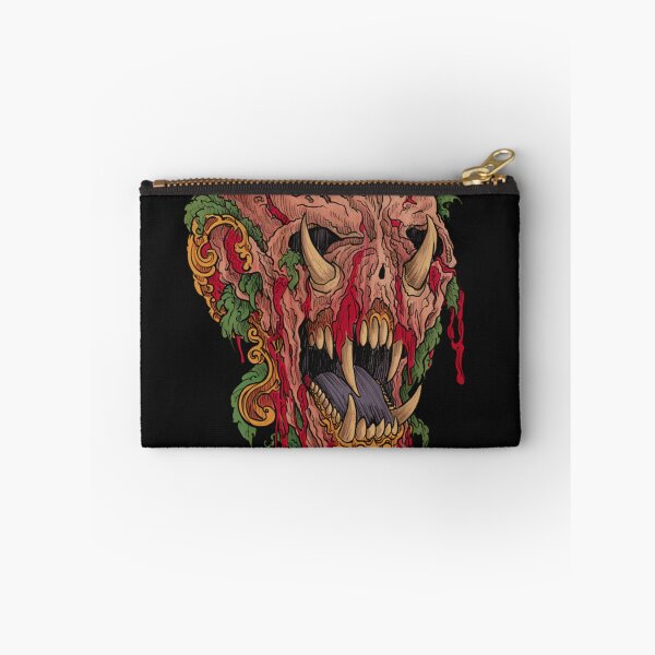 Item preview, Horror monster vampiric skull terror of evil illustration art designed and sold by Vintage Designs +.
