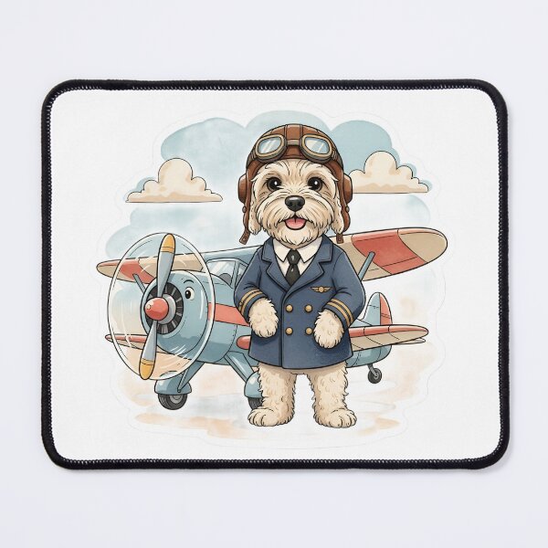 Item preview, Adorable Schnoodle Pilot designed and sold by Kedspicedesign.