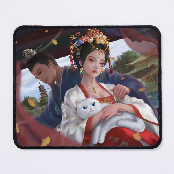 Item preview, Wu Zetian and Emperor Gaozong Digital Painting | Ancient Chinese Beauty Wall Art designed and sold by Dynasty Brush.