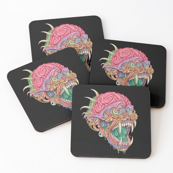 Item preview, Horror monster vampiric skull terror of evil illustration art designed and sold by Vintage Designs +.