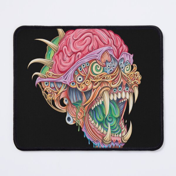 Item preview, Horror monster vampiric skull terror of evil illustration art designed and sold by Vintage Designs +.